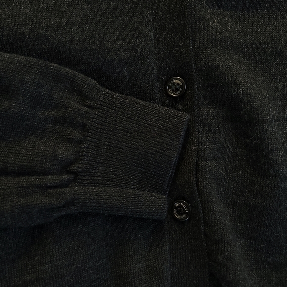Moncler Minimilist Wool Button Cardigan Sweater Top - Picture 4 of 9